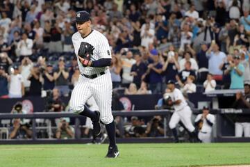 Alex Rodríguez pudo jugar durante unos instantes en su anterior puesto con los del Bronx, en la esquina caliente de la tercera base.