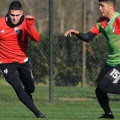 Quintero, una de las dudas de Gallardo en River para la final