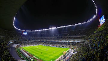General View Stadium during the final second leg match between America and Cruz Azul as part of the Torneo Clausura 2024 Liga BBVA MX at Azteca Stadium on May 26, 2024 in Mexico City, Mexico.