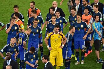 Los argentinos desolados.