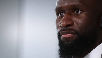 VALDEBEBAS, SPAIN - JUNE 20: Antonio Rudiger attends during his first press conference as player of Real Madrid at Ciudad Deportiva Real Madrid on June 20, 2022, in Valdebebas, Madrid Spain. (Photo By Oscar J. Barroso/Europa Press via Getty Images)