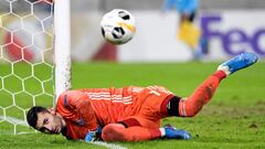 Dominik Greif durante un partido disputado con el Slovan de Bratislava.