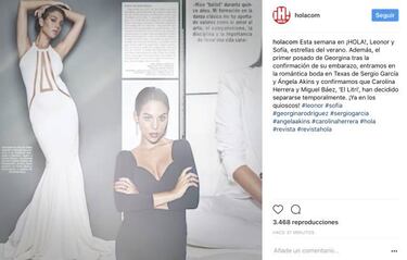 Georgina Rodriguez, novia de Cristiano Ronaldo, posa embarazada por primera vez