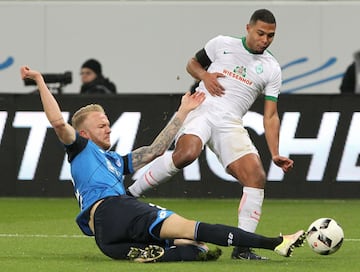 El joven Serge Gnabry destacó en la cantera del Arsenal pero al no contar para Wenger se marchó al Werder Bremen donde fue una de las revelaciones de la Bundesliga. El Bayern pagó su cláusula en verano de 2017y le cedió al Hoffenheim como parte del pago por Süle.