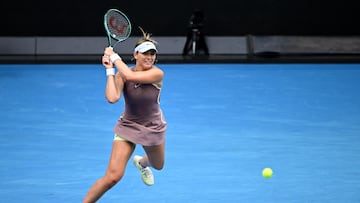La tenista española Paula Badosa en el Open de Australia.