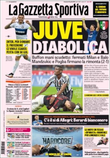 Portadas de la prensa mundial