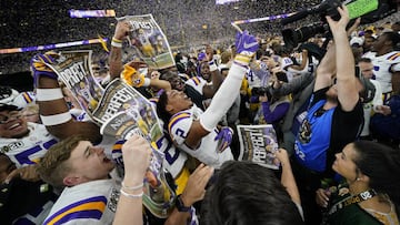 LSU reafirm&oacute; su papel como el favorito para el campeonato del football colegial y a pesar de arrancar lentos, arrollaron a Clemson de Trevor Lawrence.