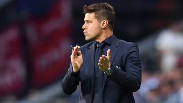 El entrenador argentino del Tottenham, Mauricio Pochettino, durante un partido.