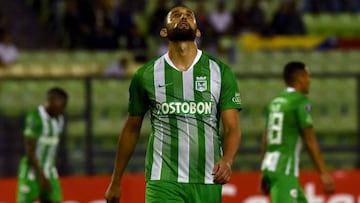 Hernán Barcos, delantero de Atlético Nacional.