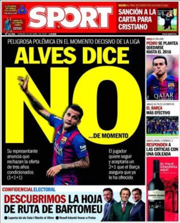 Portadas de la prensa deportiva