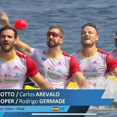 Oros del K4 500 y el C2 500