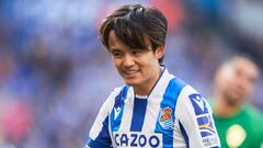 Takefusa Kubo of Real Sociedad during the La Liga match between Real Sociedad and Elche CF played at Reale Arena Stadium on March 19, 2023 in San Sebastian, Spain. (Photo by Cesar Ortiz / Pressinphoto / Icon Sport)