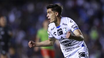 Rodrigo Lopez of Queretaro during the game Queretaro vs FC Juarez, corresponding to Round 12 of the Torneo Clausura 2023 of the Liga BBVA MX, at La Corregidora Stadium, on March 19, 2023.

<br><br>

Rodrigo Lopez de Queretaro durante el partido Queretaro vs FC Juarez, Correspondiente a la Jornada 12 del Torneo Clausura 2023 de la Liga BBVA MX, en el Estadio La Corregidora, el 19 de Marzo de 2023.