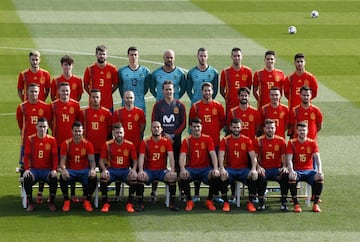 Equipación de la Selección Española presentada en 2017 para el Mundial de Rusia 2018.