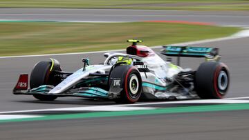 Lewis Hamilton (Mercedes W13). Silverstone, Gran Bretaña. F1 2022.