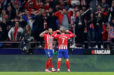 El Atlético de Madrid sentenció el partido frente al Valencia con un golazo de Memphis Depay que la empuja de cabeza en boca de gol tras un centro tenso de Molina desde la derecha. Pase previo muy bueno de Koke.