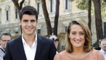 Morata, con Mireia Belmonte.