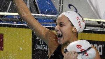 <b>CONTENTÍSIMA. </b>Da Rocha levanta el puño al ver que fue oro.