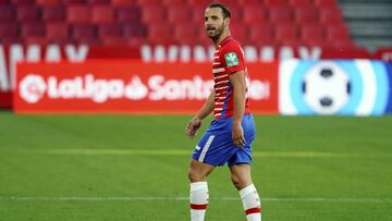 Soldado tras ser expulsado ante el Cádiz.