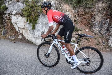 Nairo Quintana entrena en las carreteras de Mónaco tras volver a Europa en el vuelo del deporte colombiano. El ciclista del Arkéa-Samsic piensa en el Tour de Francia.