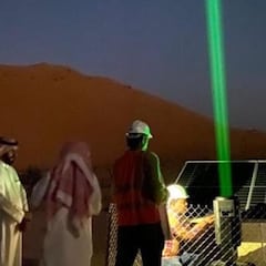 Los misteriosos rayos láser en Arabia Saudí