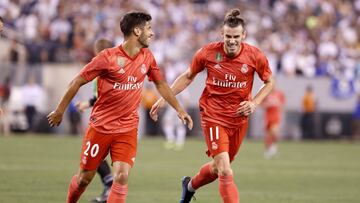 Bale y Asensio, autores de los goles del Madrid ante el Roma.