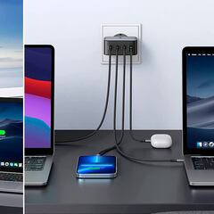 Tenemos un cargador rápido USB-C con cuatro puertos y hasta 100W de potencia