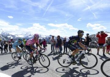 Alejandro Valverde y Andrey Amador.