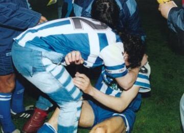 14 de Mayo de 1994 era la 迆ltima jornada de liga y el deportivo se jugaba la liga, el deportivo necesitaba ganar . En el minuto 89 Lopez Nieto se?al車 penalti, la responsabilidad cay車 en Djukic y fall車. El Depor llor車