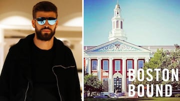 Gerard Piqué y el Harvard Business School, el centro donde va a estudiar el curso The Business of Entertainment, Media and Sports que le impedirá ver la final de la Champions League