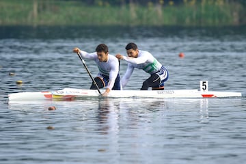 Cayetano García (izq.) y Pablo García (der.), en acción.