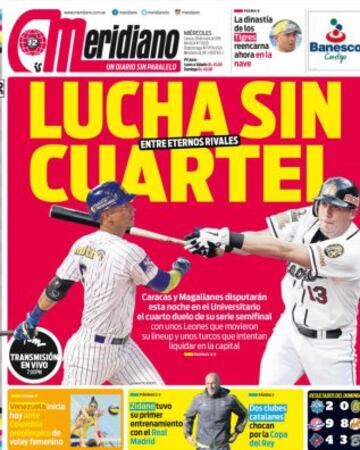 Portadas de la prensa mundial