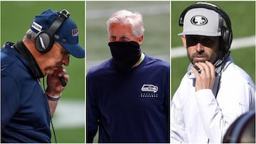 A pesar de que la liga advirti&oacute; castigos a los entrenadores que no usar&aacute;n mascarillas, Vic Fangio, Kyle Shanahan y Pete Carroll hicieron caso omiso.