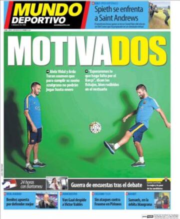 Portadas de la prensa deportiva