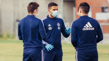 Baraja, esta mañana, en las instalaciones de El Plantío en Zaratán.