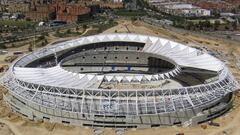 Aspecto exterior del Wanda Metropolitano. 