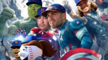 Los jugadores de los New York Mets como Los Vengadores.