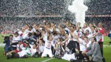 Celebraci&oacute;n del t&iacute;tulo de Copa logrado en 2010.