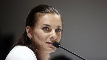 Yelena Isinbayeva, plusmarquista mundial de salto con p&eacute;ttiga.