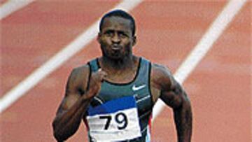 <b>EN MALA FORMA.</B> Tim Montgomery tuvo una triste reaparición.