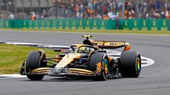 Formula One F1 - British Grand Prix - Silverstone Circuit, Silverstone, Britain - July 5, 2024 McLaren's Lando Norris during practice REUTERS/Peter Cziborra