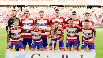 Once del Granada ante el Betis.