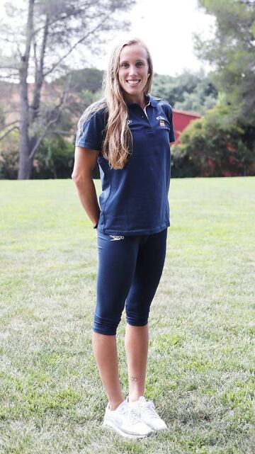 Marina García, antes del Mundial de Natación de Gwangju.