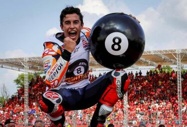 Masterful Marc Marquez claims sixth MotoGP title