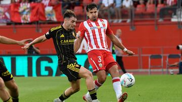 Alex Muñoz, en el partido ante el Zaragoza.