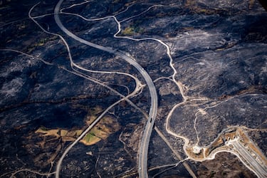 Desde el cielo: así han quedado las zonas afectadas por los incendios de agosto