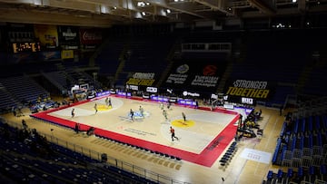 El Aleksandar Nikolic, en el primer partido que jugó el Maccabi allí como local, el 9 de noviembre de 2023 ante el Bayern.