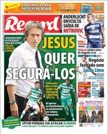 Portadas de la prensa deportiva