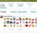 Murray explicó su día de boda en Twitter con... ¡51 emoticonos!