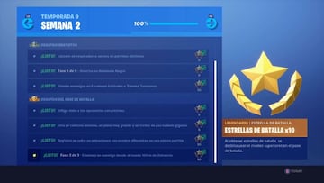 Fortnite Battle Royale: Desaf&iacute;os de la Semana 2 de la Temporada 9